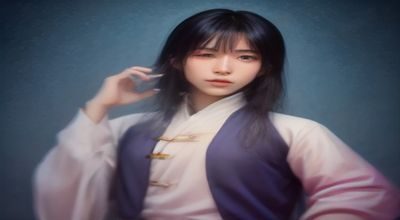 摄影师在自然光棚内为国内模特拍摄写真，柔和侧光打在模特面部，画面清新温柔